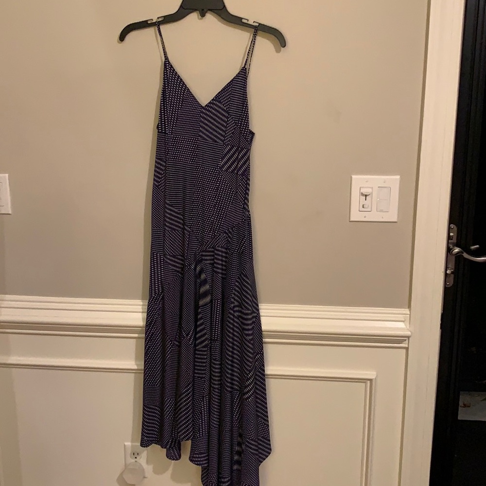 Worth New York silk slip dress Navy S